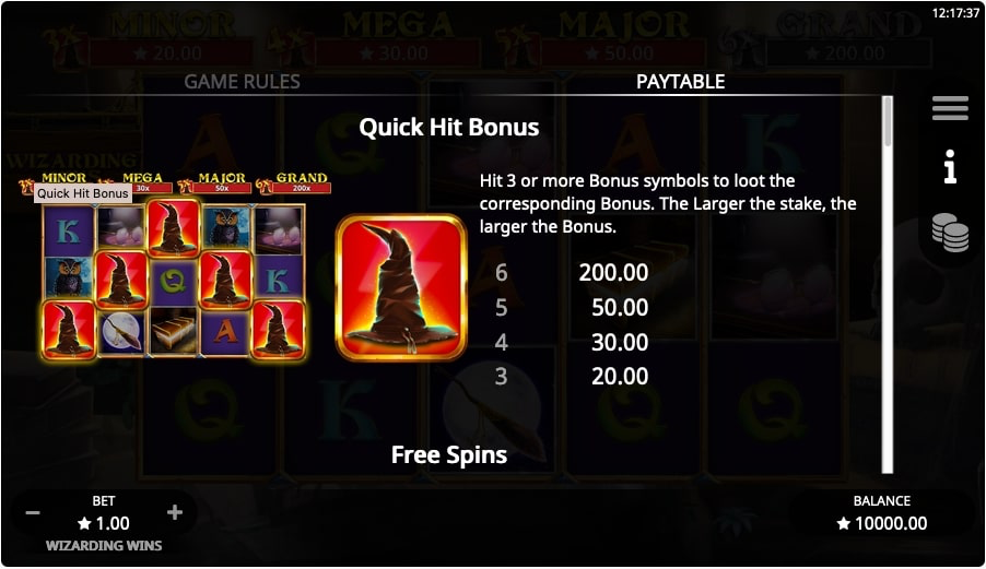 Wizarding Wins bonus