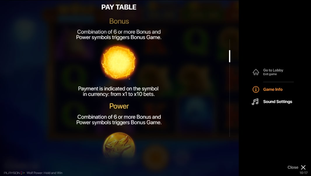 Play Wolf Power Hold and Win