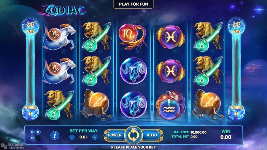 Zodiac Online Slots Game Reels