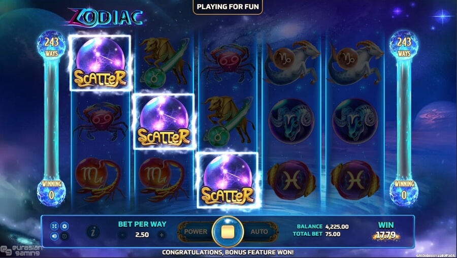 Zodiac Online Slots Game Win