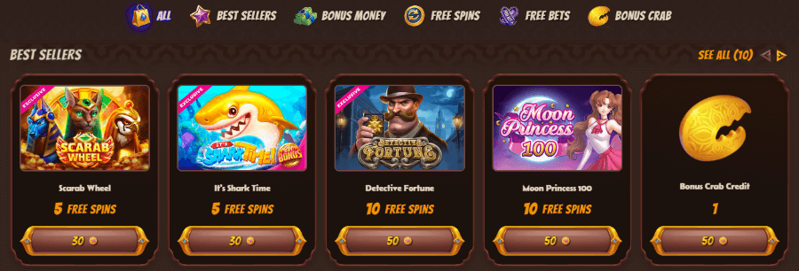 abu king casino shop