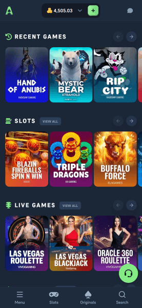 acebet casino homepage