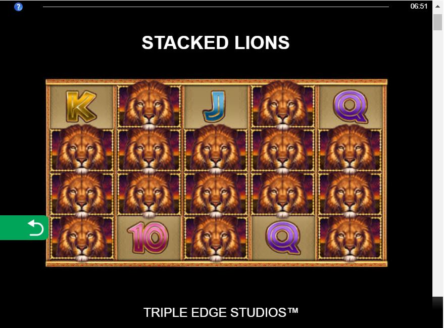 African Quest Slot Game Stacked Lions