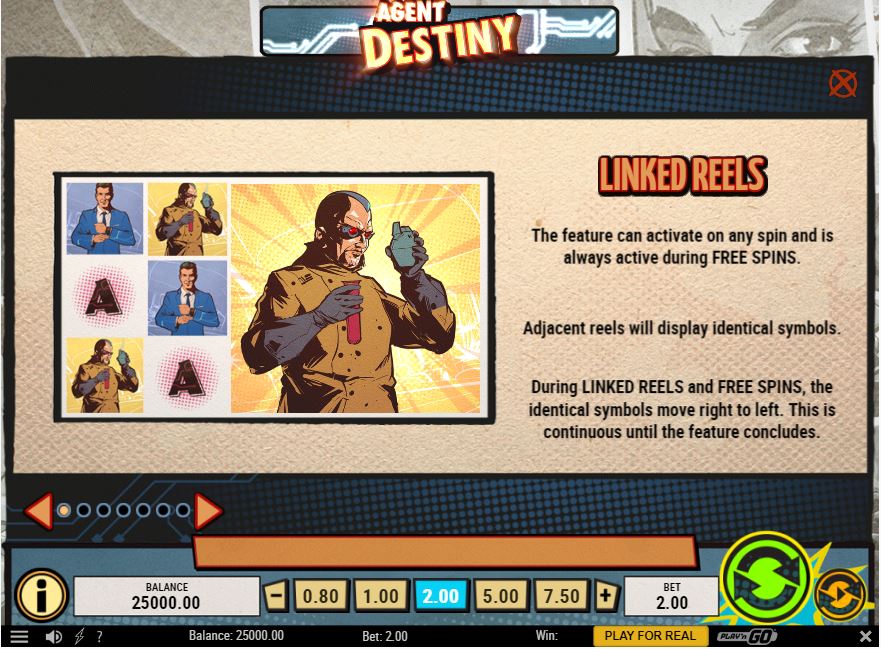 Agent Destiny Slot Game Linked Reels