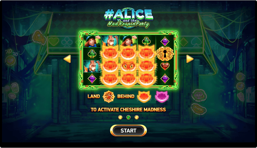 Alice and the Mad Respins Party Online Slot Game Intro