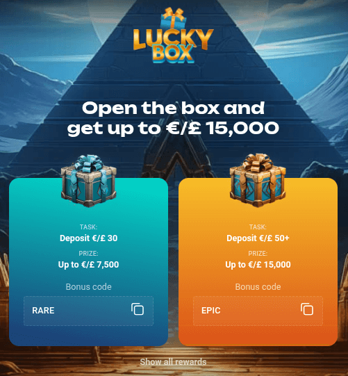 amonbet casino lucky box