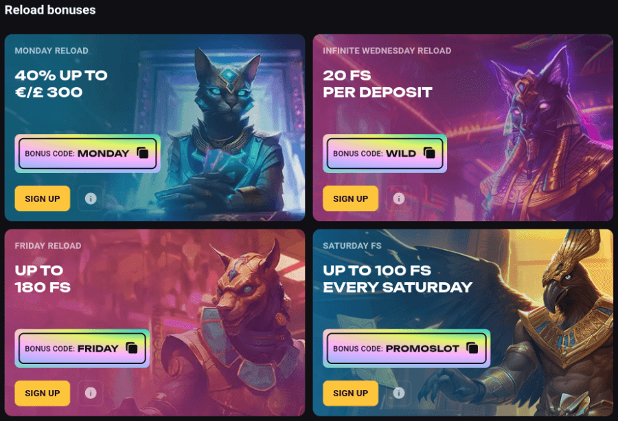 Amonbet Casino Bonuses