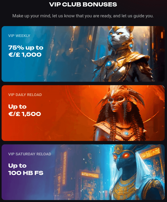 amonbet casino vip club bonuses