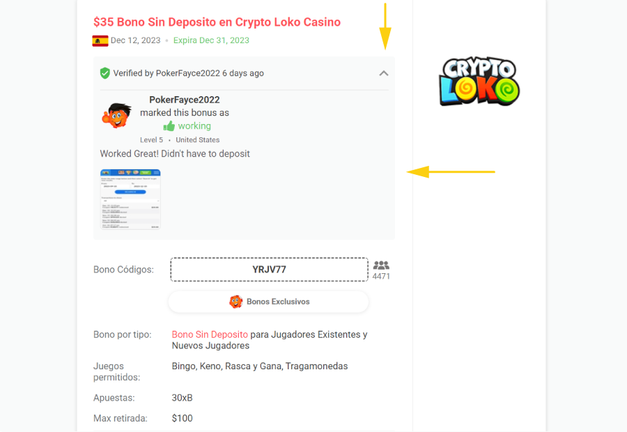 Ampliar los detalles de la verification