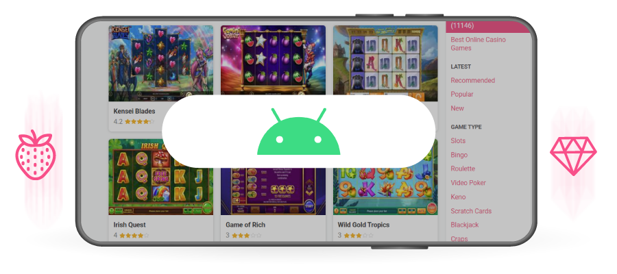 Android Spielautomaten auf Chipy