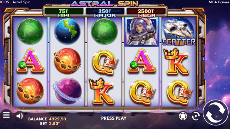 astral spins mga games layout