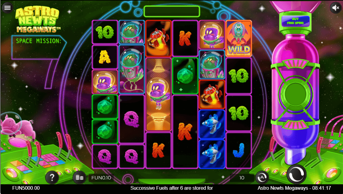 Astro Newts Online Slot Game Features