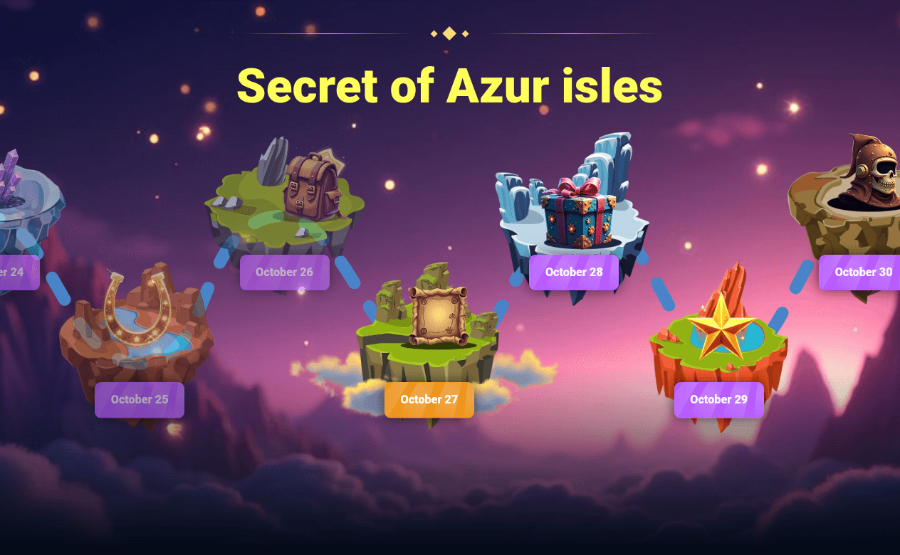 Carte des bonus Azur Casino