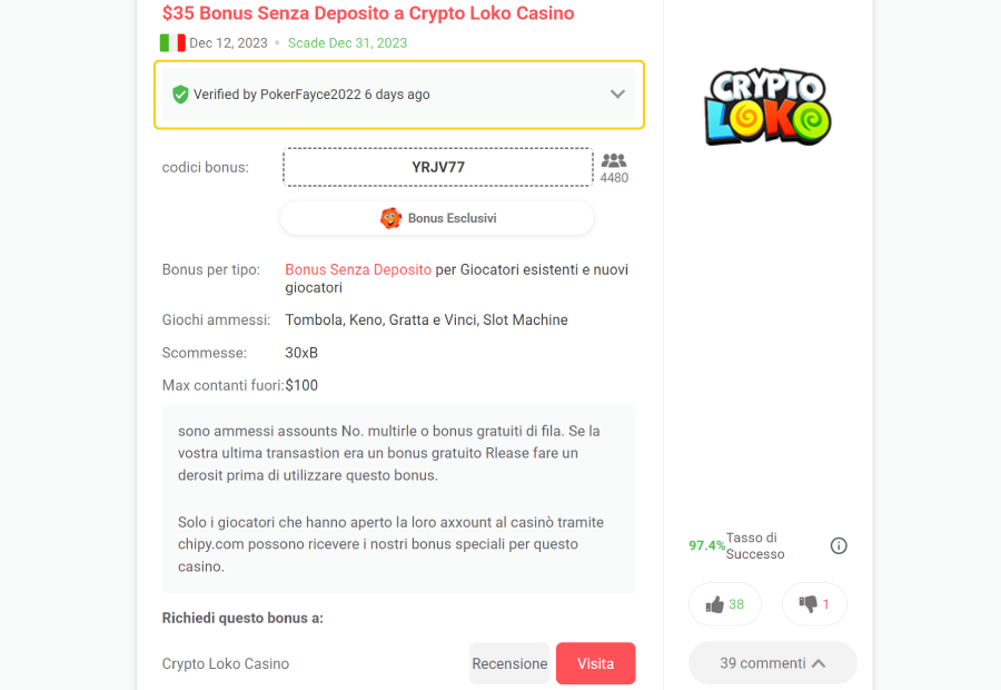 Badge di Verifica del Bonus