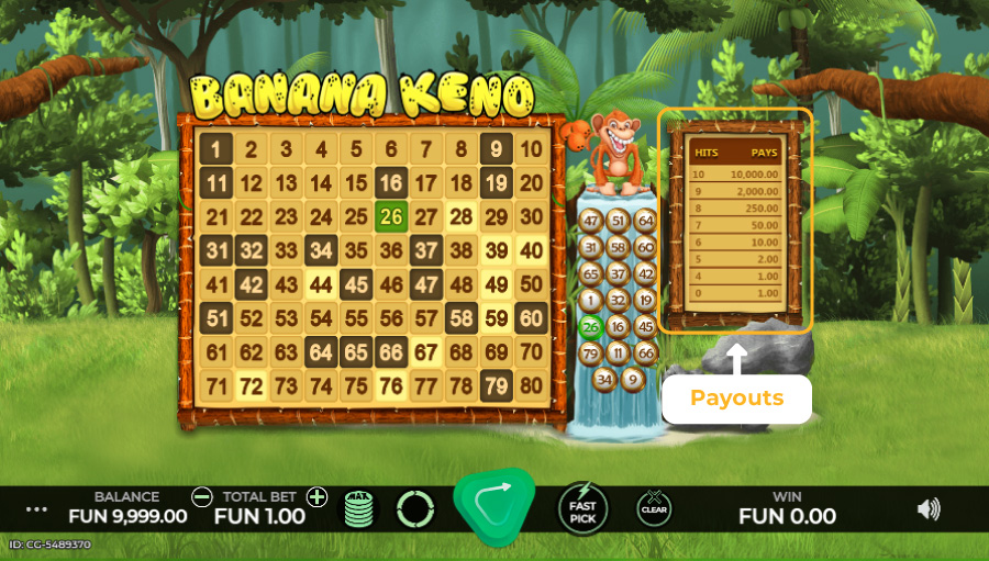 Banana Keno - Caleta Gaming