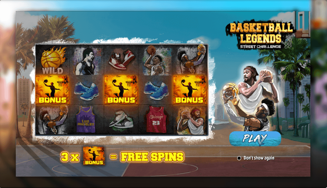 Basketball Legends Online Slot Game Reels