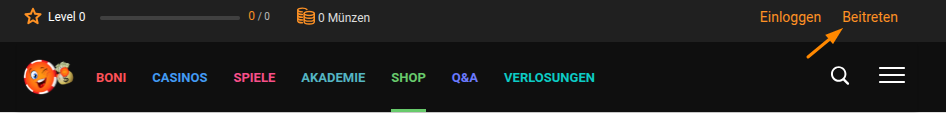 beitreten chipy main nav