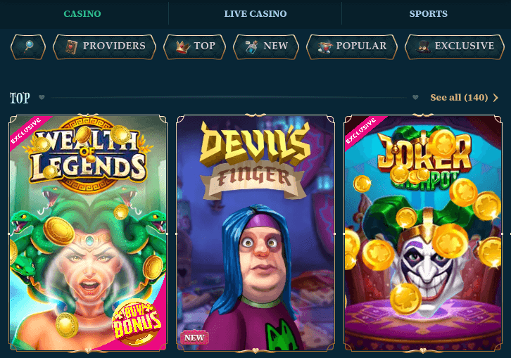betalice casino games