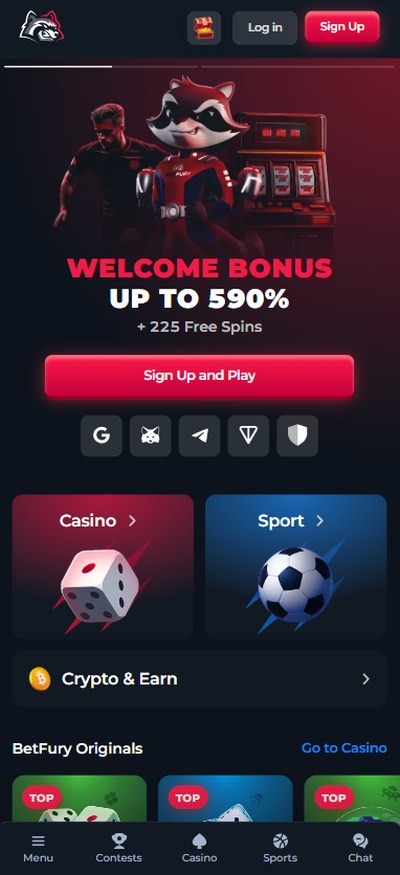 betfury casino homepage