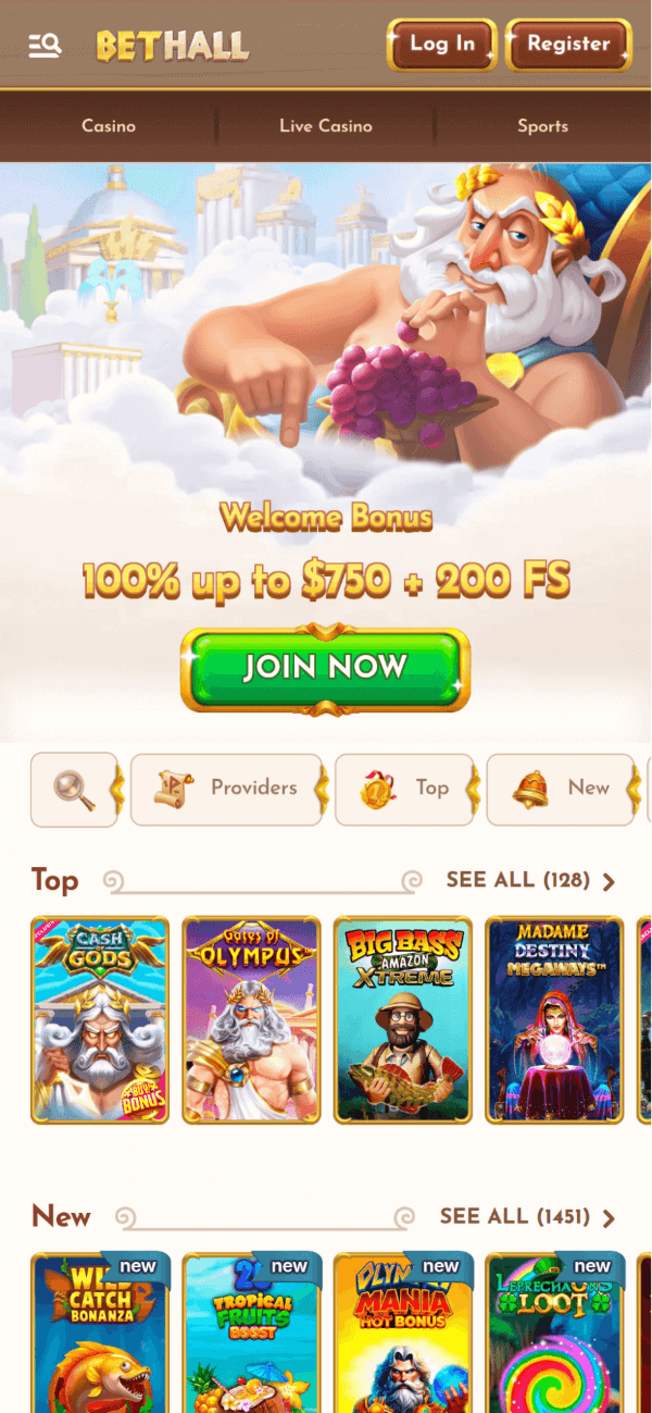 bethall casino screenshot