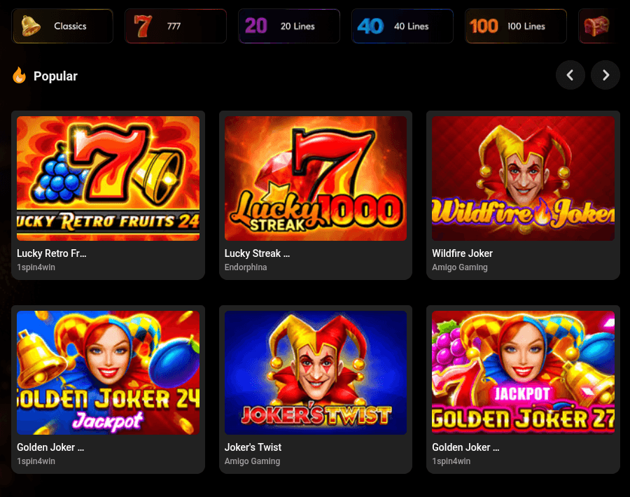 Bethub Casino Captura Lobby