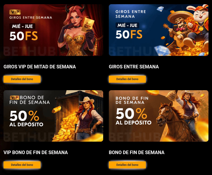 Bethub Casino Captura Ofertas Semanales