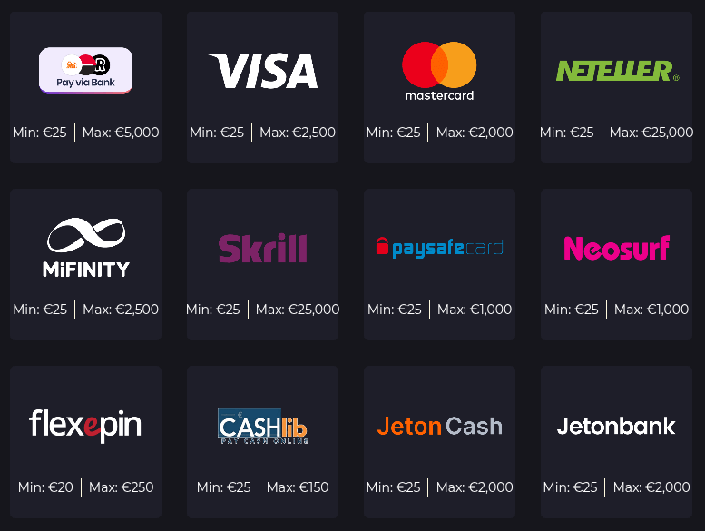 betizy casino banking