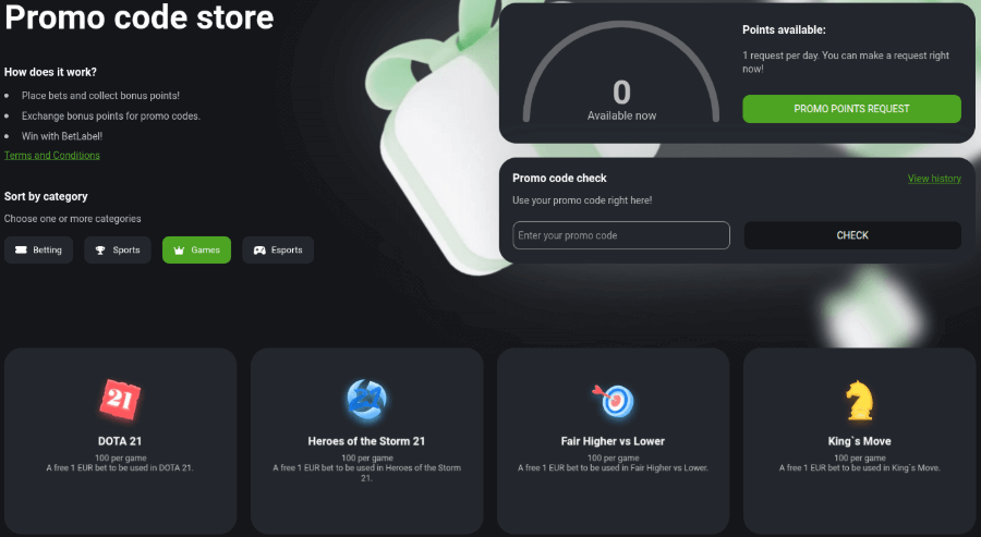 betlabel casino promo