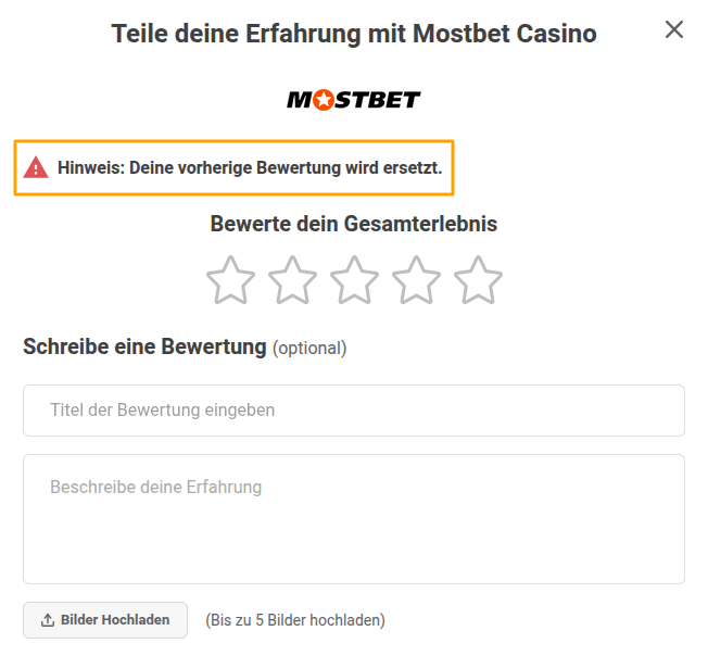 bewertung aktualisieren formular