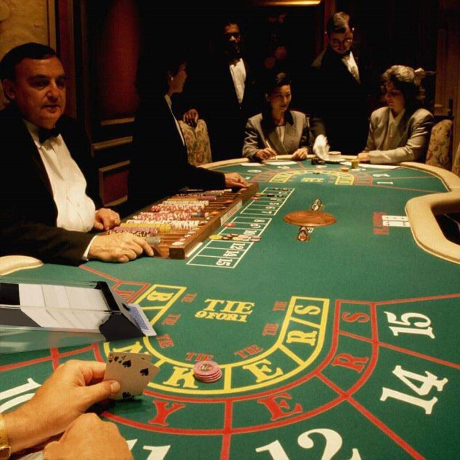 big baccarat table layout in real life