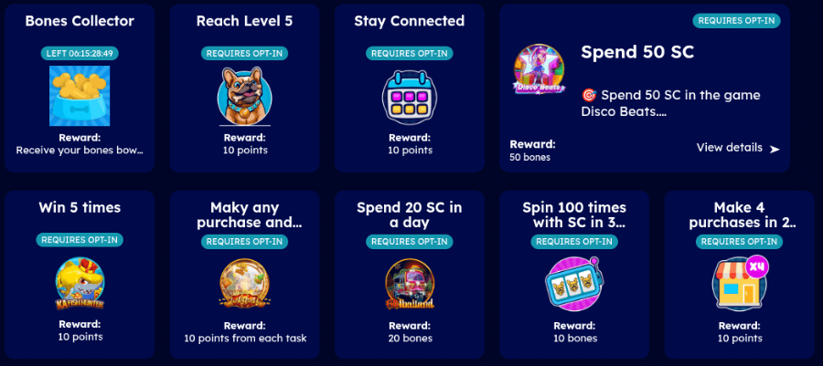 Big shot game Casino missions