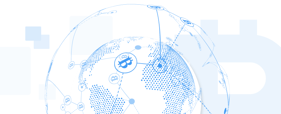depiction of bitcoin usage across the globe