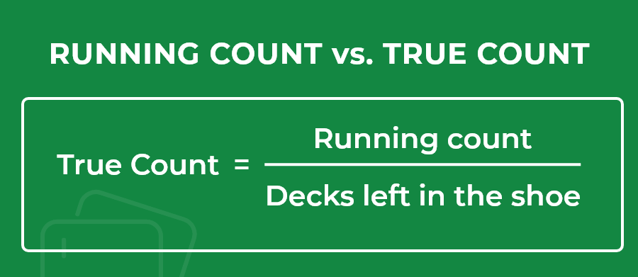 blackjack true count formula