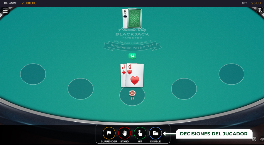 Imagen de blackjack toma tus decisiones