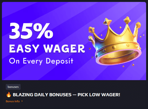 blazespins casino easy wager
