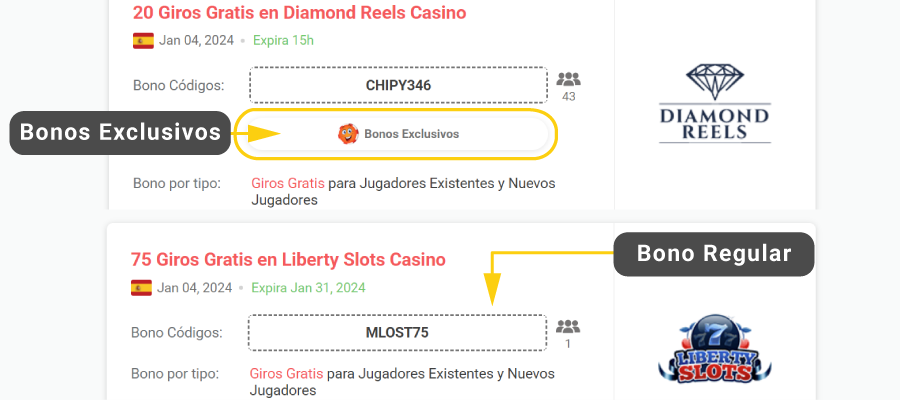 imagen bono exclusivo vs bono normal