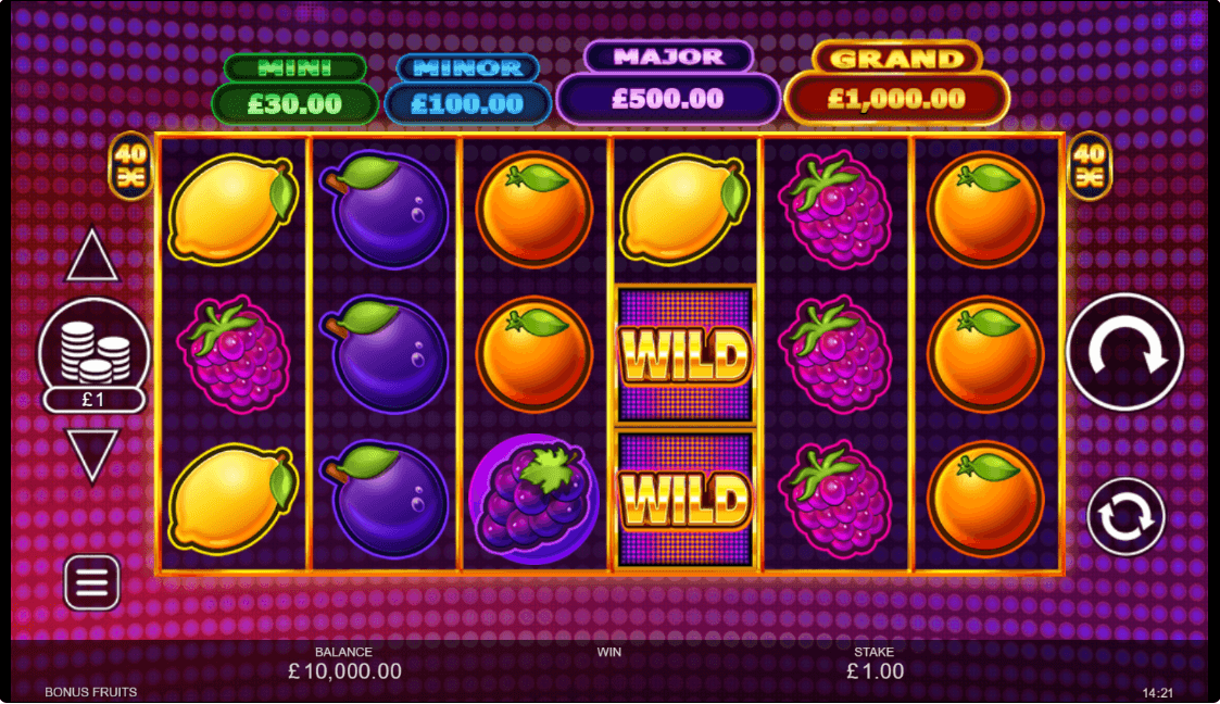 Bonus Fruits Online Slot Game Features
