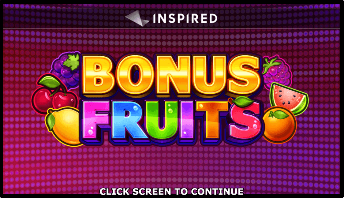 Bonus Fruits Online Slot Game Reels