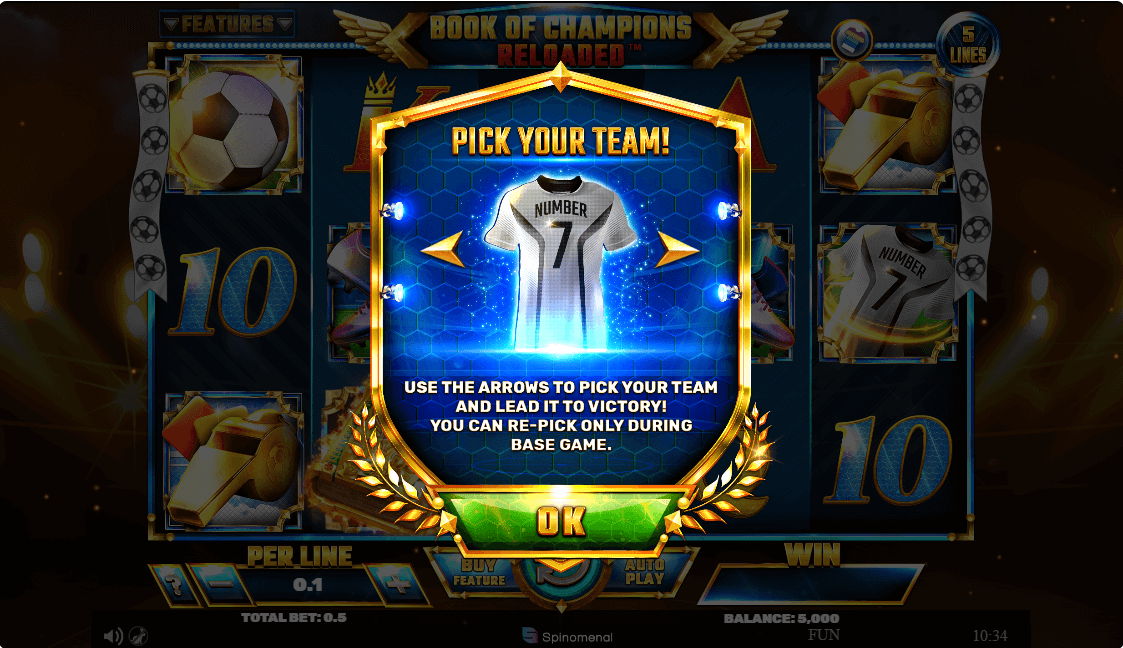 Book of Champions Reloaded Online Slot Game Features
