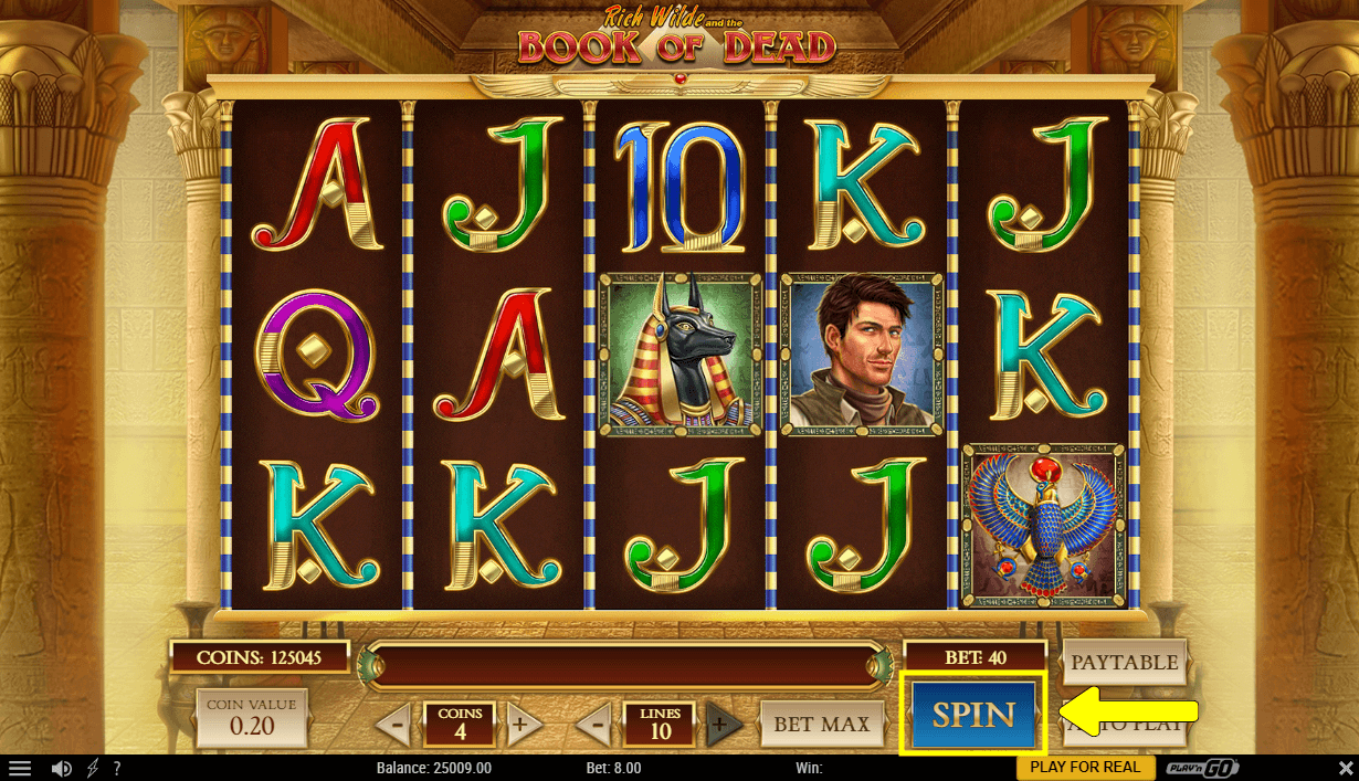 book of dead walzen drehen