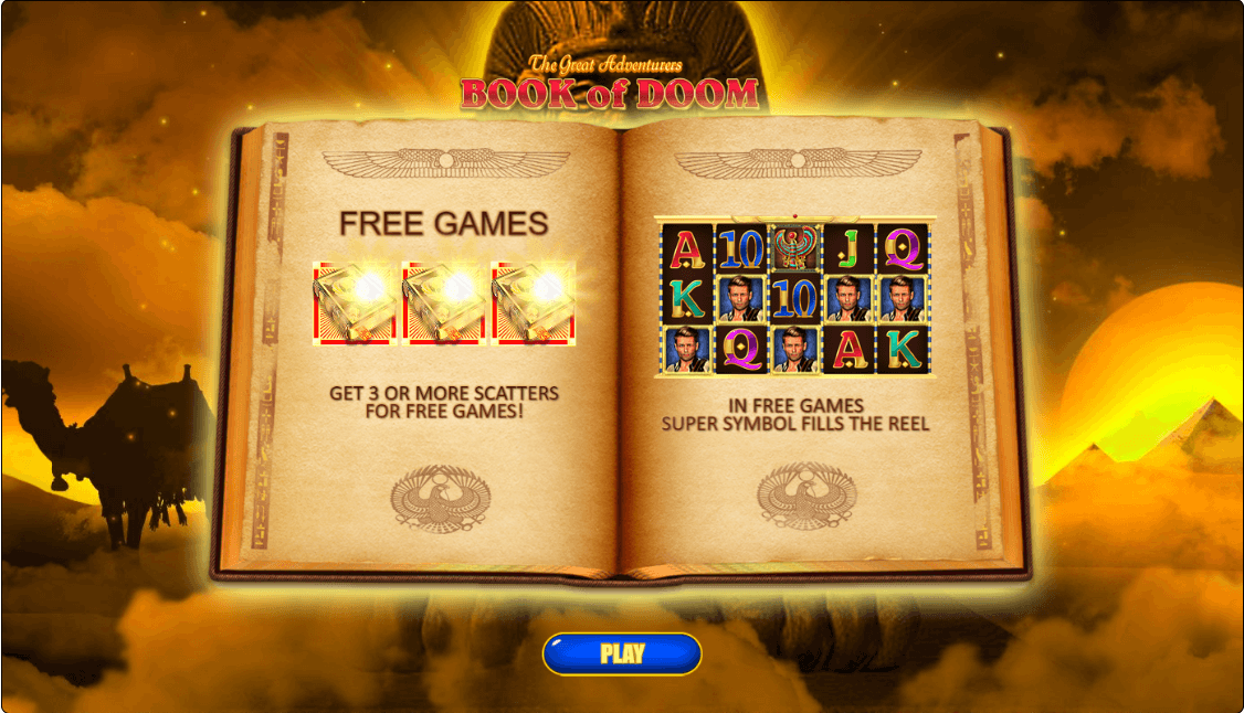 Book of Doom Online Slot Game Reels