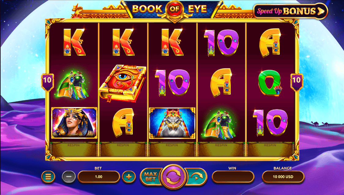 Book of Eye Online Slot Game Features