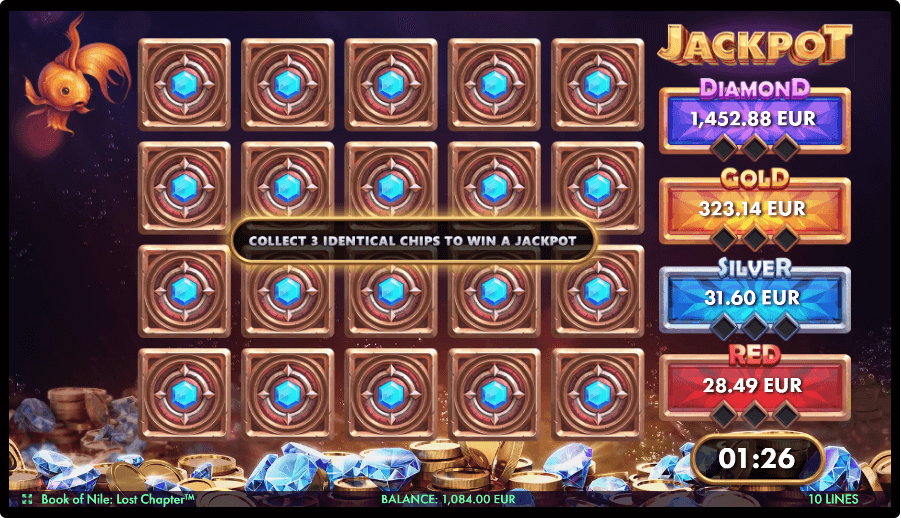 Book of Nile: Lost Chapter Online Slot Game Bonus