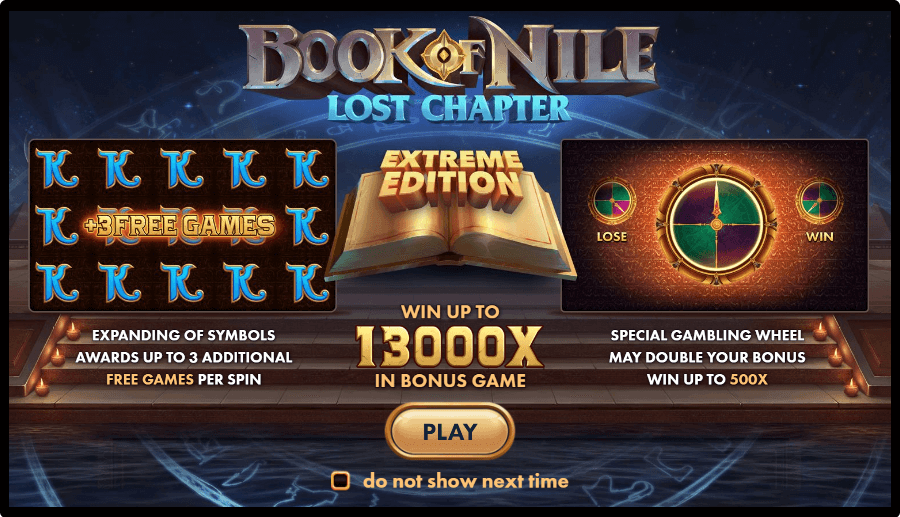 Book of Nile: Lost Chapter Online Slot Game Reels