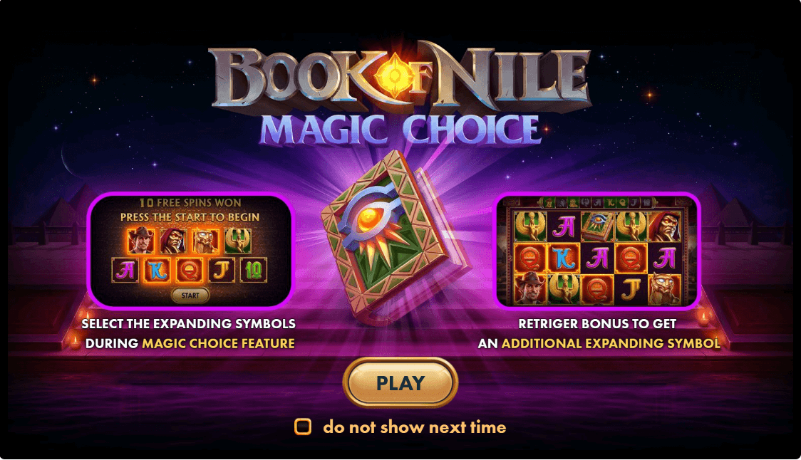 Book of Nile Magic Choice Online Slot Game Reels