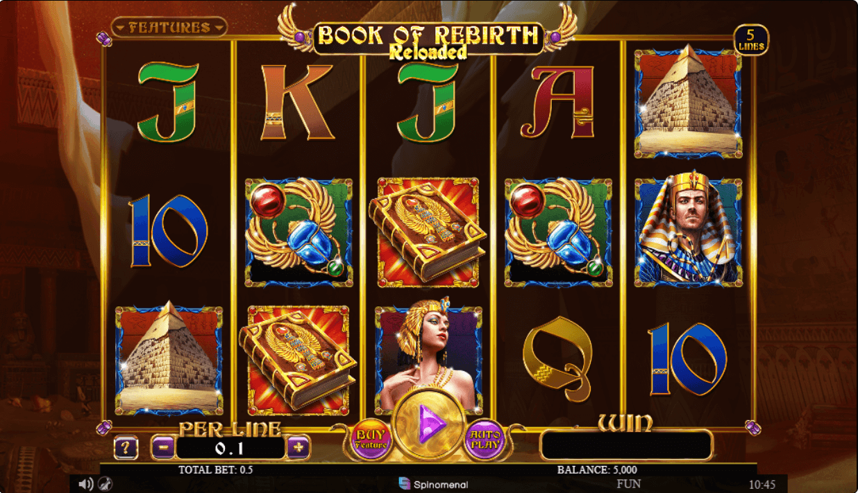 Book of Rebirth Reloaded Online Slot Game Features