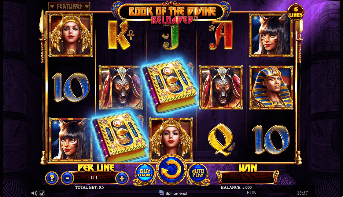 Book of the Divine Reloaded Online Slot Game Features