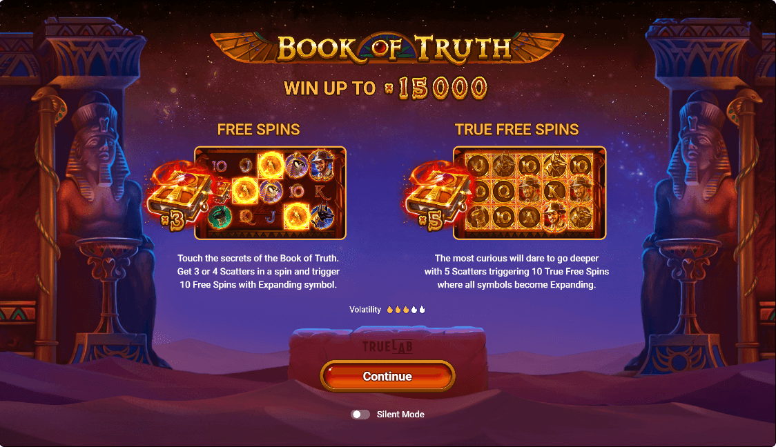 Book of Truth Online Slot Game Reels