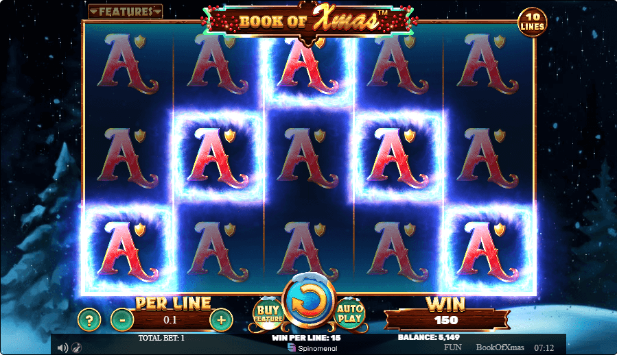 book of xmas big win