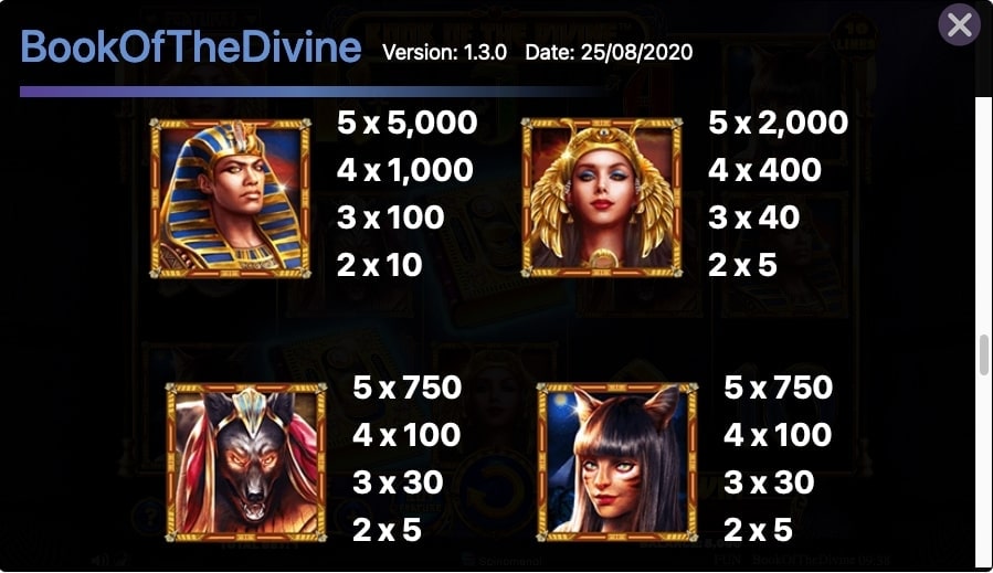Book of the Divine Slot Features